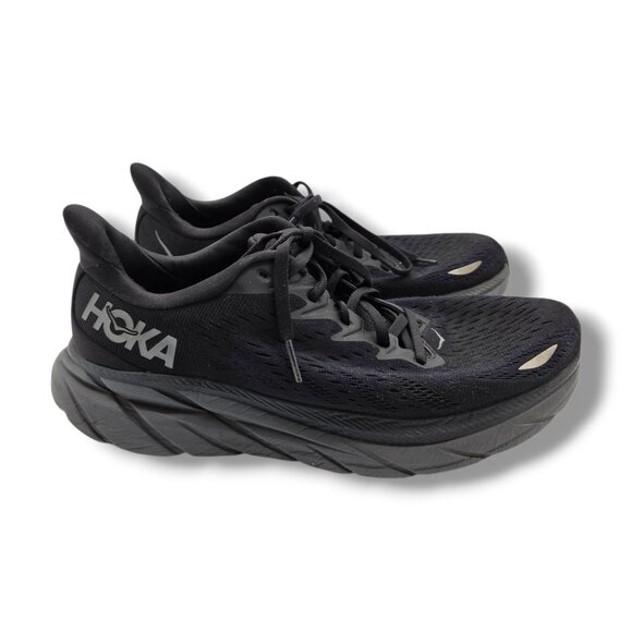 Hoka One One Shoes - Hoka One One Clifton 8 Sneakers Womens 9 Black 1119394-BBLC